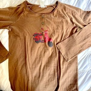 Bonpoint Girls “scooter” Long Sleeve “Henley